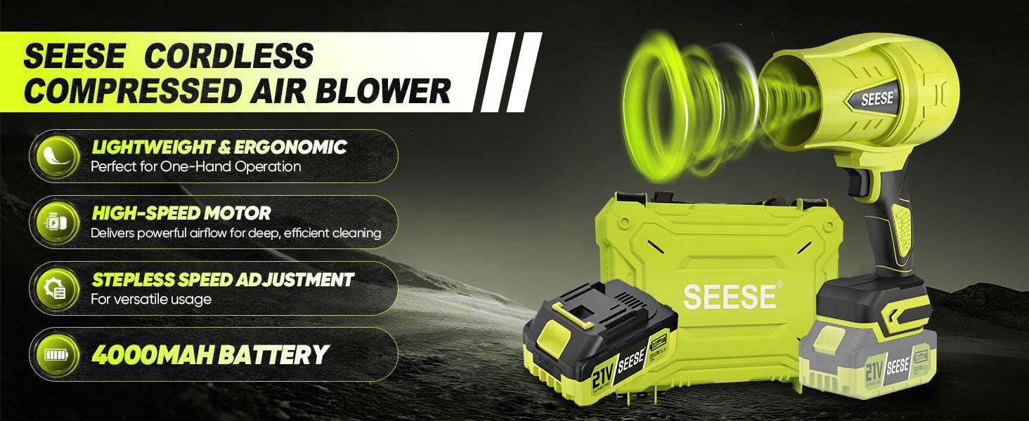 SEESE Turbo Jet Leaf Blower, Violent Fan,Car Drying After Wash,Handheld Snow Blower,Cordless Turbo Power Air Duster,Good Choice For Gifts,Home Improve,Garden Maint SEESE Turbo Jet Leaf Blower, Violent Fan,Car Drying After Wash,Handheld Snow Blower,Cordless Turbo Power Air Duster,Good Choice For Gifts,Home Improve,Garden Maint