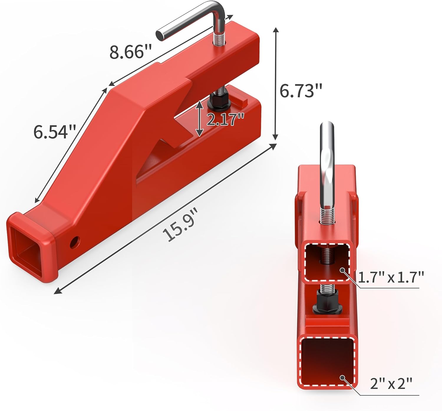 YITAMOTOR 2" Inch Clamp On Bucket Hitch, Trailer Hitch Receiver Ball Mount Tractor Adapter Compatible with Kubota Deere Bobcat Bucket YITAMOTOR 2" Inch Clamp On Bucket Hitch, Trailer Hitch Receiver Ball Mount Tractor Adapter Compatible with Kubota Deere Bobcat Bucket