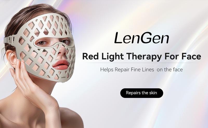 Led Face Mask Light Therapy, Lightweight Light Therapy Mask for Travel ...