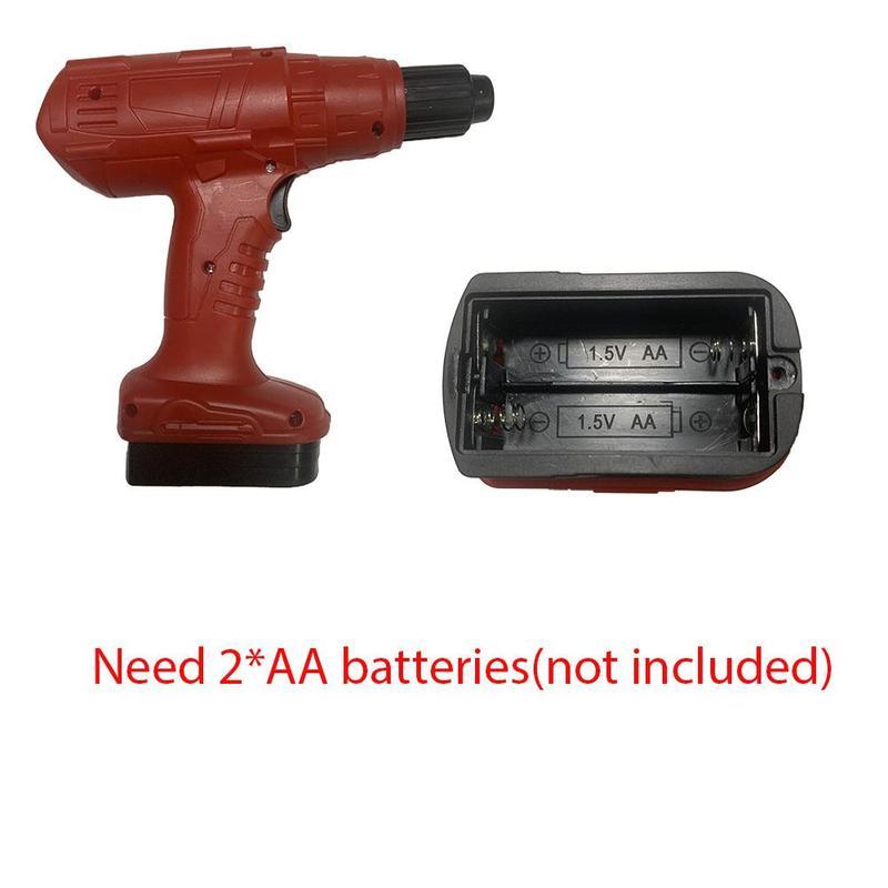 Tool Box Toy, 42pcs/set Electronic Toy Drill Kits with Box, Pretend Play Construction Tools for Enhance Hands-on Ability, Simulation Tool Box Repair Toy for Teenagers and Adults