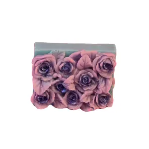 Amber Silk Handmade All Natural Goat Milk Soap & Makeup Brush Cleaner. Cute Handcrafted Soap. Yoni Soap Bar Moisturizing Gentle Body Care Daily