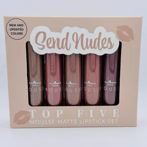 Send N**des Mousse Matte Lipstick Five Piece Set -Italia Deluxe