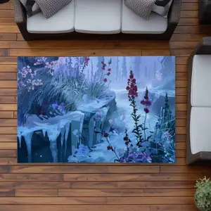 Conscious Sales C1ROAR461UG0MC 4 x 6 ft. Valley of Ice - Pink Outdoor Rectangle Area Rug for Home Decor