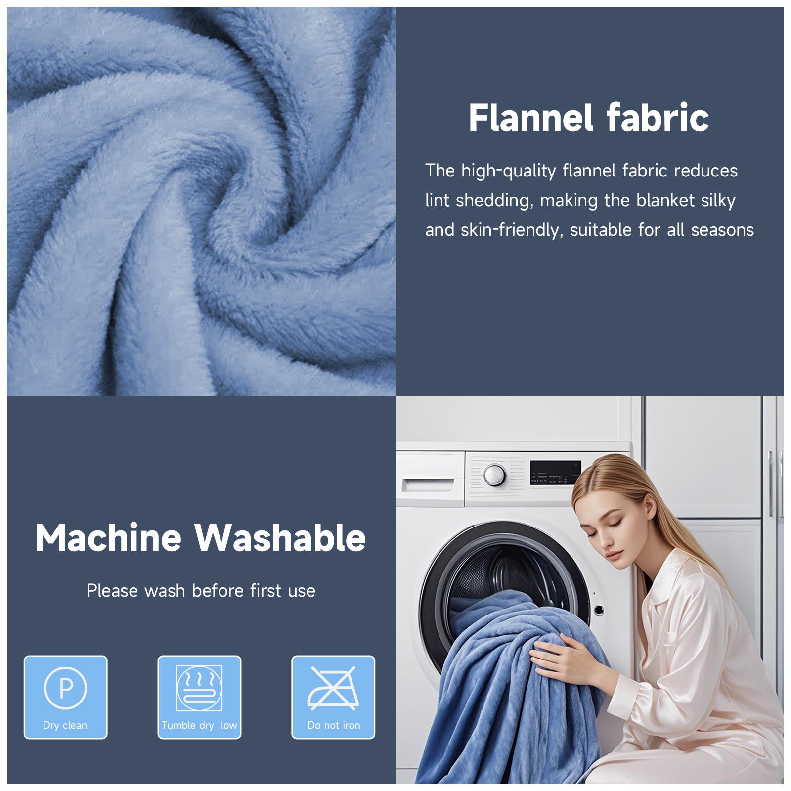 VIZIM Luxurious Ultra-Soft ‌Blanket,Premium 270GSM Flannel Blanket – Ultra-Soft & Skin-Friendly | Double-Sided, Breathable & All-Season Comfort | Machine Wash Safe | Patio Furniture Decor | Ideal for Bed,Couch, Travel,Camping |  Lightweight Comforter