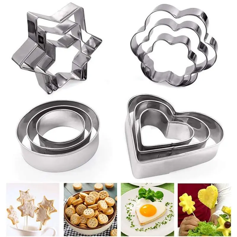 Stainless Steel Cookie Stamp Mold, Fondant Tool Cookie Mold, Baking Cookie Stamp, Fruit Cutting Mold, Christmas Cookie Mold, Halloween Cookie Mold, Thanksgiving Cookie Mold, Chocolate Mold