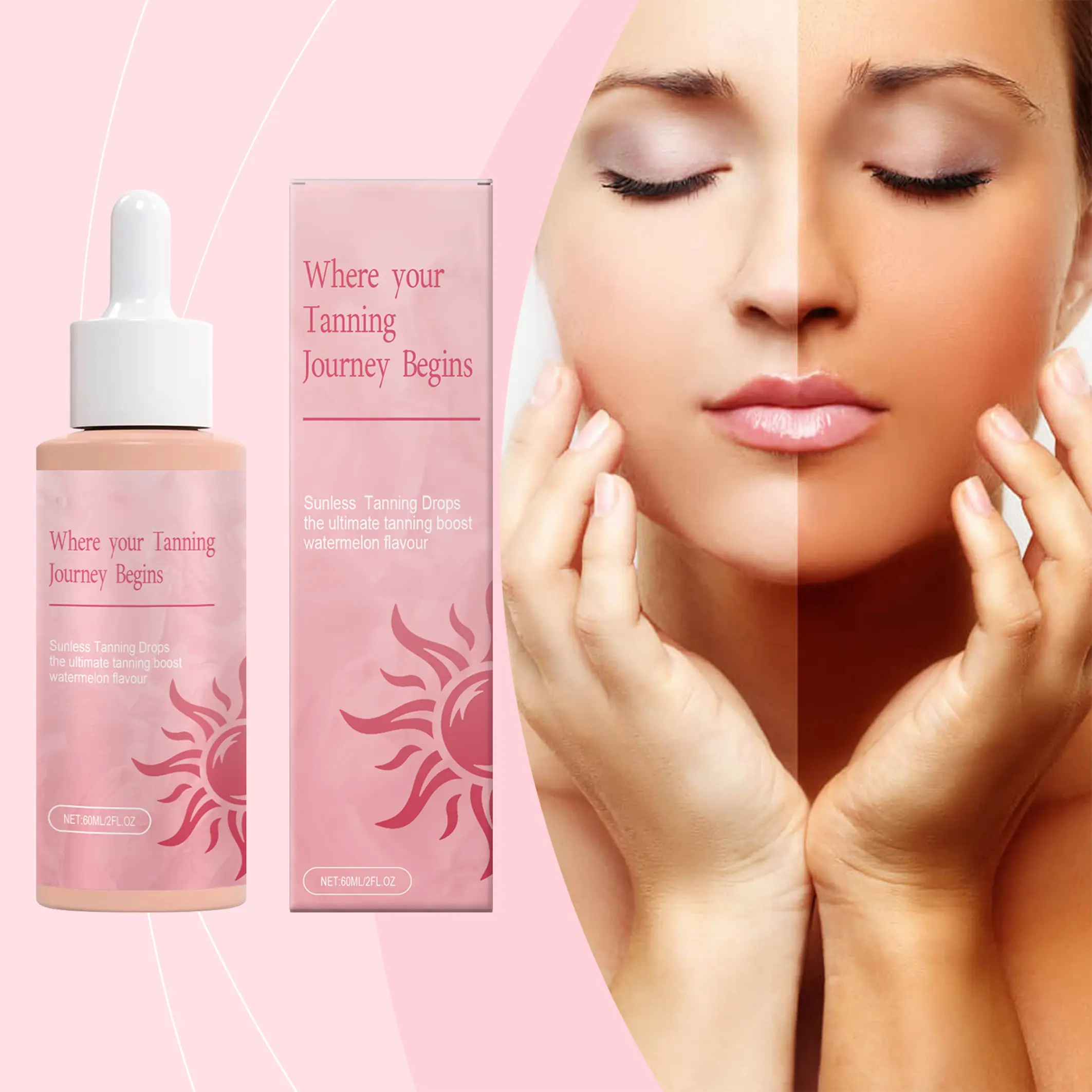 Sunless Tanning Drops - Suitable for All Skin Types - Ultimate Tanning Solution for Your Journey Body Care tanninglotion self tanner