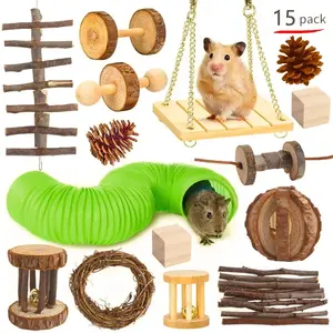 Pet Play Molar Wooden Supplies Toys Hamster Toys Set