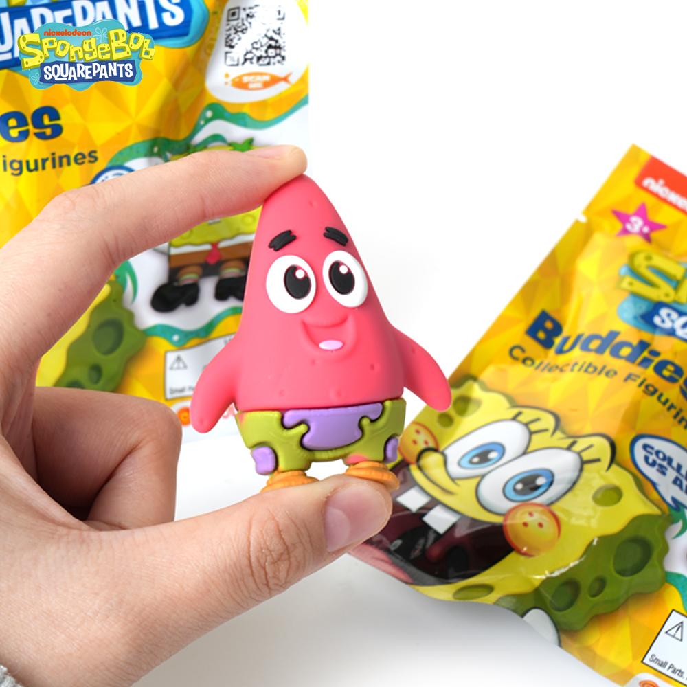 Nickelodeon SpongeBob SquarePants 3D Figurine Blind Bag - Collectible Figurine Featuring Patrick, Mr. Krabs, Squidward & SpongeBob - Fun & Expressive Designs for Room Decor - Great Gift for Fans