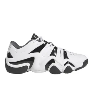 adidas Mens Crazy 8 Low Lace Up Sneakers Shoes Casual - White