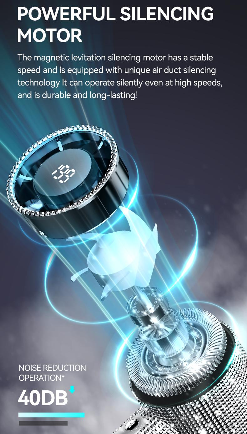 Portable Handheld Turbo Fan - Fashion Full Diamond Rechargeable Personal Battery Operated Mini Small Pocket Mini Fan for Travel/Outdoor/Vacation/Beach/Outdoor Activities