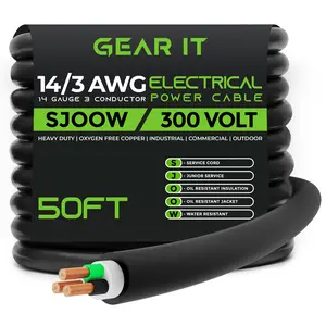 14/3 SJOOW OFC Power Cable 300V Electric Wire