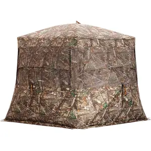 Rhino Hunting Low Hub Blind with Silent Slide Windows
