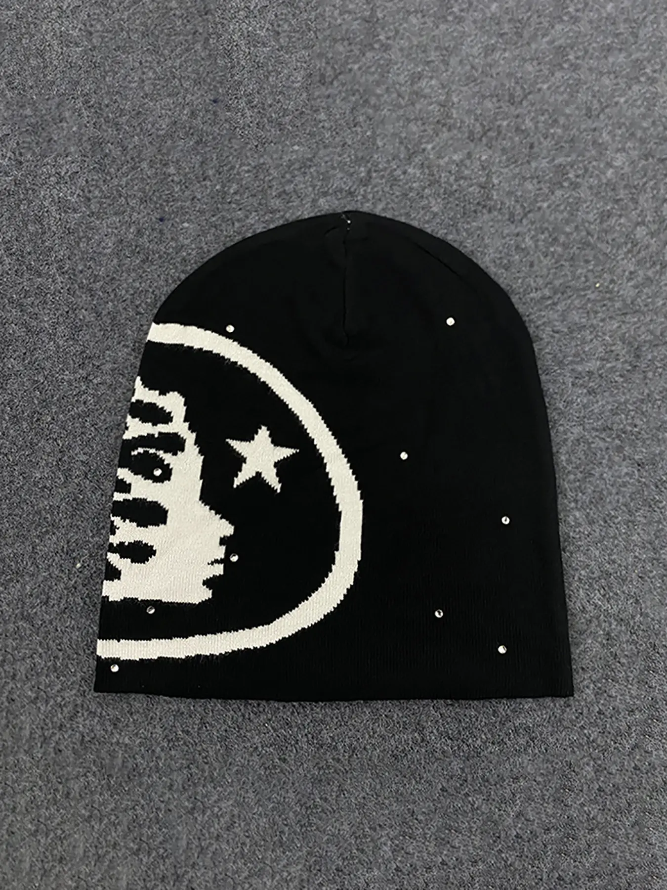 New Knit Y2K Style Couple's Fashion Versatile Warm Jacquard Hat Knitted Hat Beanie Fitted Casual Hat Fashionable Hats Cozy Beanie