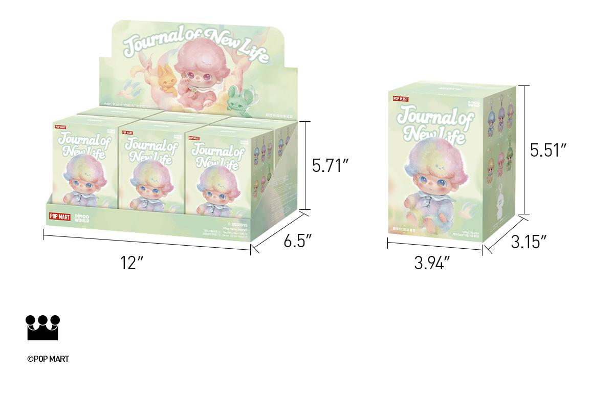 POP MART DIMOO Journal of New Life Series-Vinyl Plush Pendant Blind Box