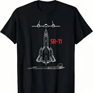 Military Aircraft SR-71 Blackbird USAF Pilot Gift Shirt T-Shirt Shirt Menswear