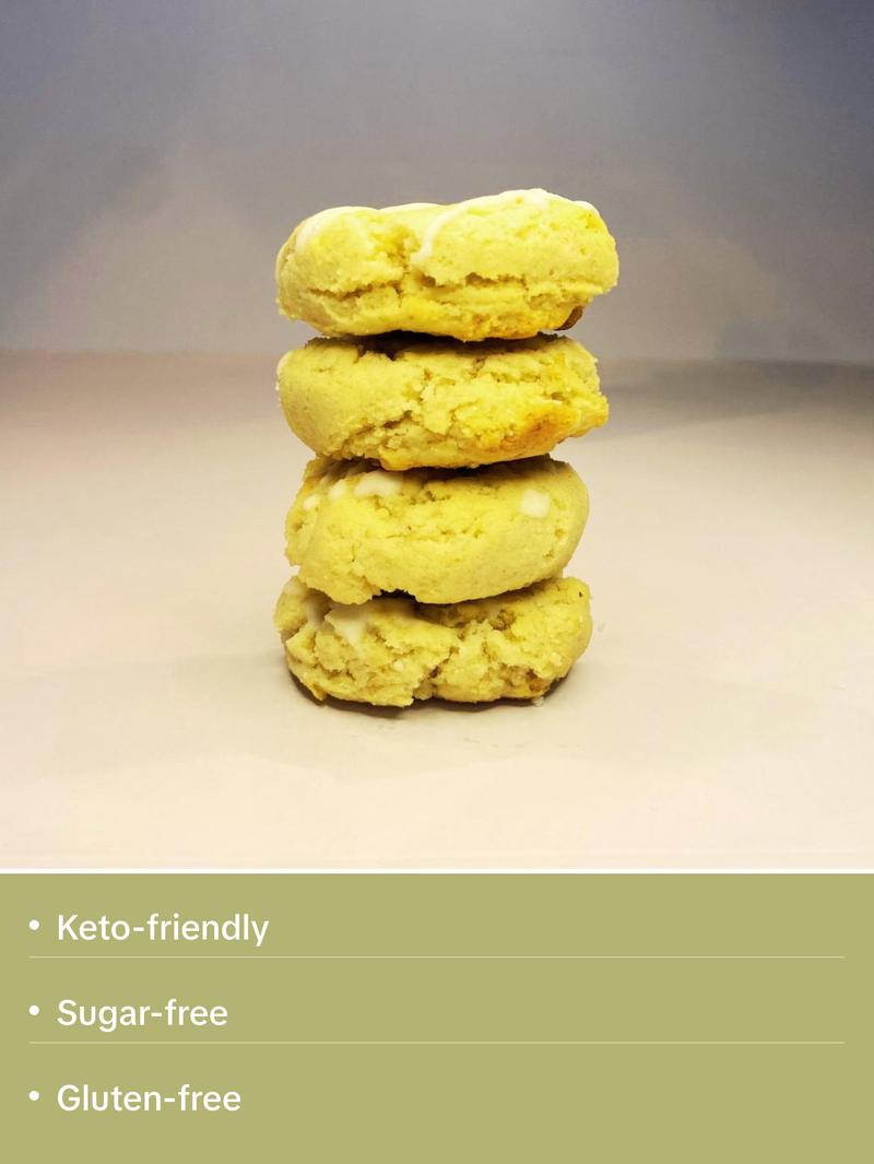 Sampler Lemon Cookies  Gluten free, sugar free, grain free, dairy free, low carb, keto