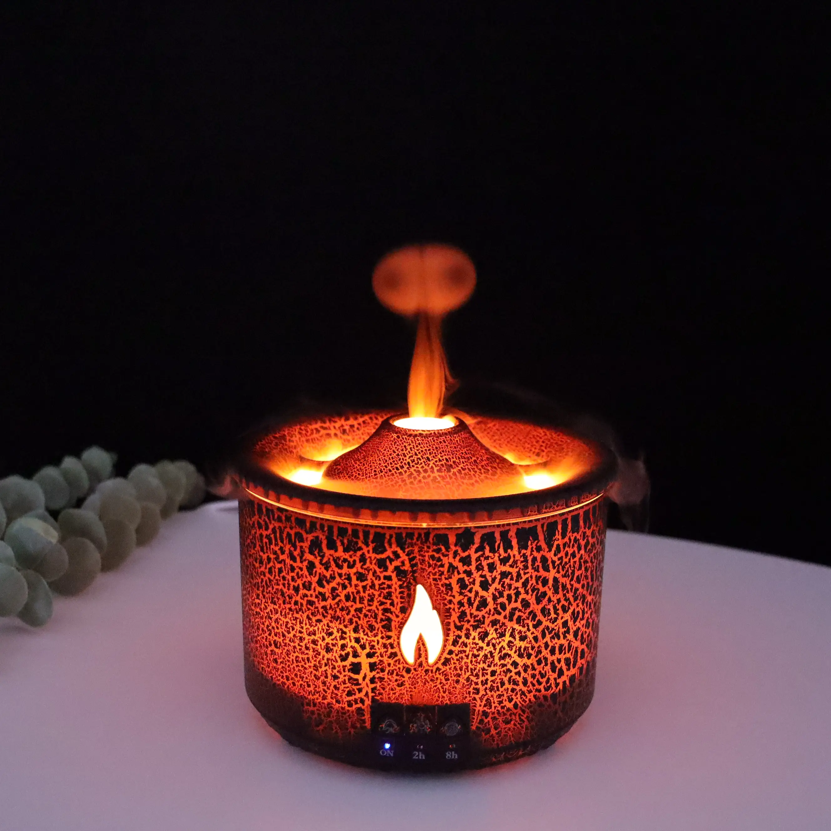 Volcano Aromatherapy Diffuser with Wireless Remote Control and Water Tank for Essential Oil and Humidifier