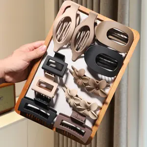 10 Piece Multicolor Hair Clip Set for Women Assorted Styles Duckbill Abalone Flower Clip for Thick or Thin Hair Seamless Daily Wear Christmas Gift