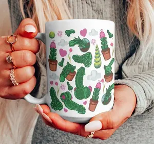 [Sale Up To 50%] Hidden Cactus Penis Mug, Inappropriate Gag Gift, Funny Adult Humor Mug
