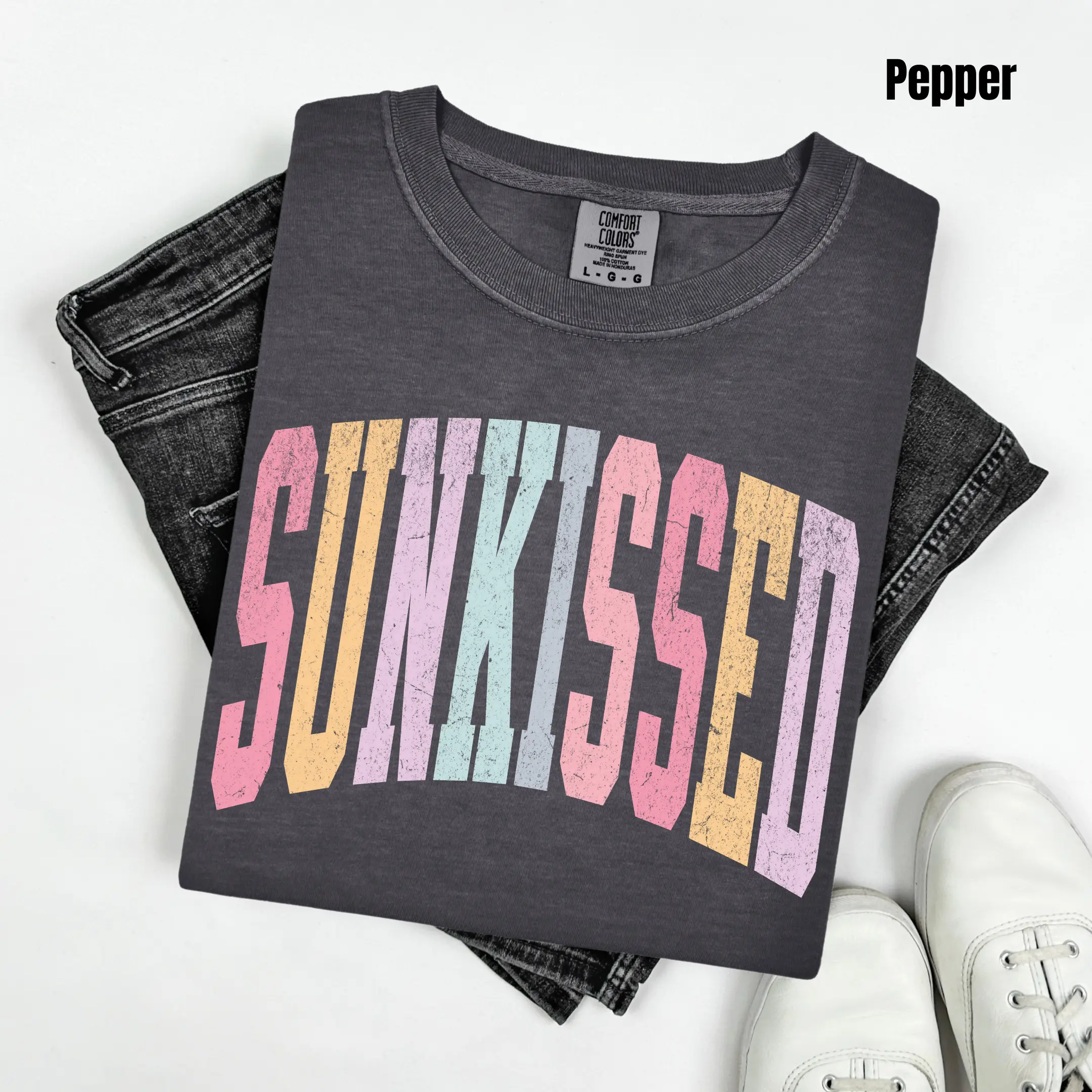 Pastel Sunkissed Varsity Comfort Colors T-Shirt 'NLB'