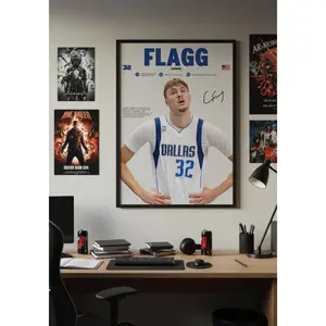 [Sale Up To 40%] [Unframe] Cooper Flagg Durham Basketball Poster, Professional Athlete Wall Art, Durham Basketball Legend Illustration, Durham Basketball Decor, Iconic Athlete Portrait Print