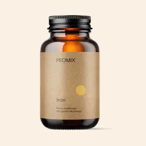 Promix Heme Iron Supplement – 11mg Iron, High Absorption & Gentle on Gut – Energy & Mood Support – 60 Capsules