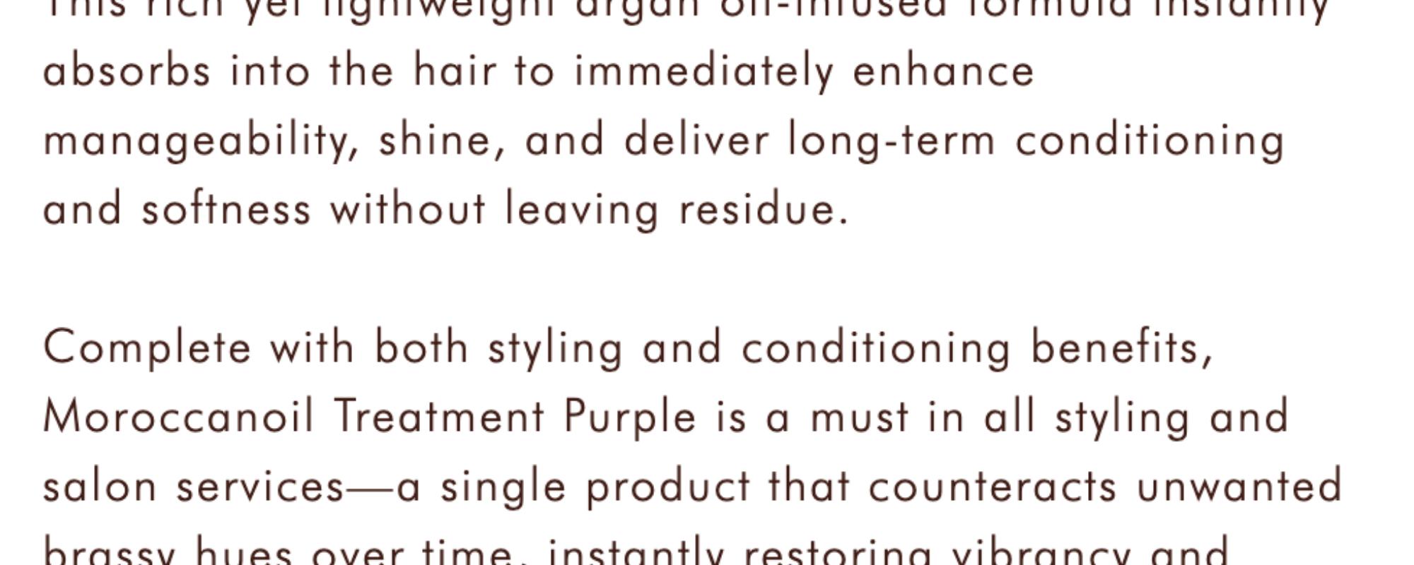 Moroccanoil Treatment Purple