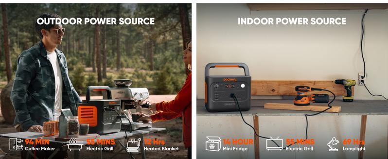 Jackery Explorer 1000 v2 Portable Power Station For hurricane snow storm preperring, 1070Wh LiFePO4 Battery, 1500W AC/100W USB-C Output, 1 Hr Fast Charge