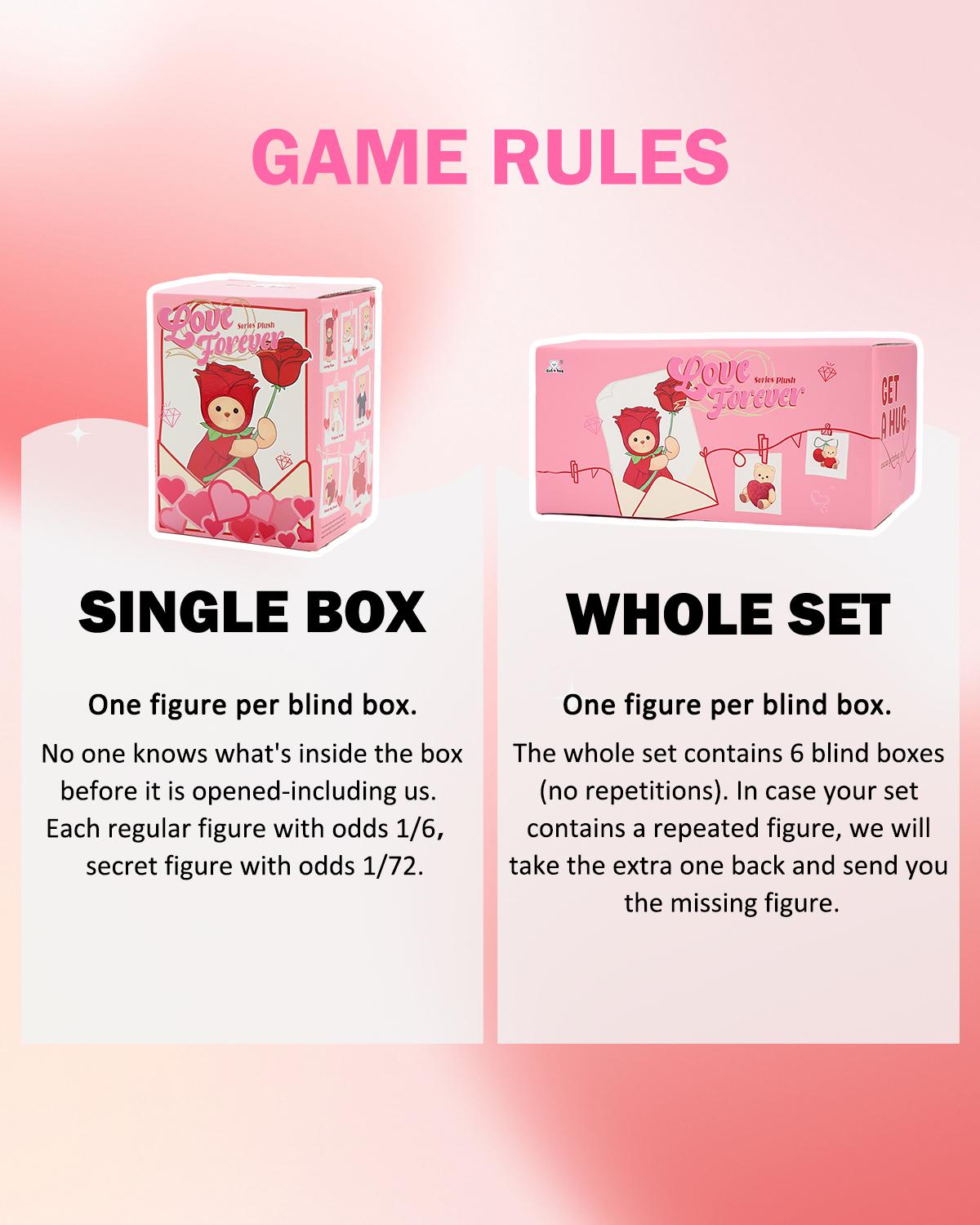 Getahug Valentine's Day Plush Keychain Bear Blind Box | Mini Pocket Companion | Romantic Small Gift for Girlfriend & Long Distance Love, Cute Gift for Girls little gifts for girls