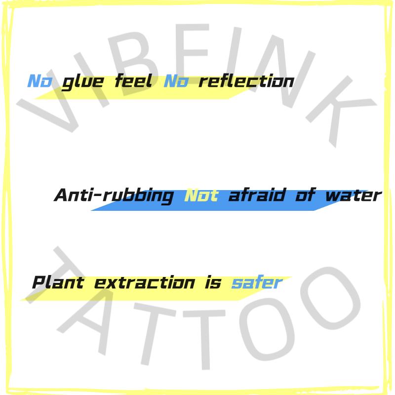 VIBE INK/lasts for 2 weeks semi-permanent tattoo temporary tattoo tattoo sticker fake tattoo ,Lasts 1-2 Weeks, Waterproof, Realistic Look, No Adhesive, No Reflection,For Man And Woman,Ideal for Swimming, Party
