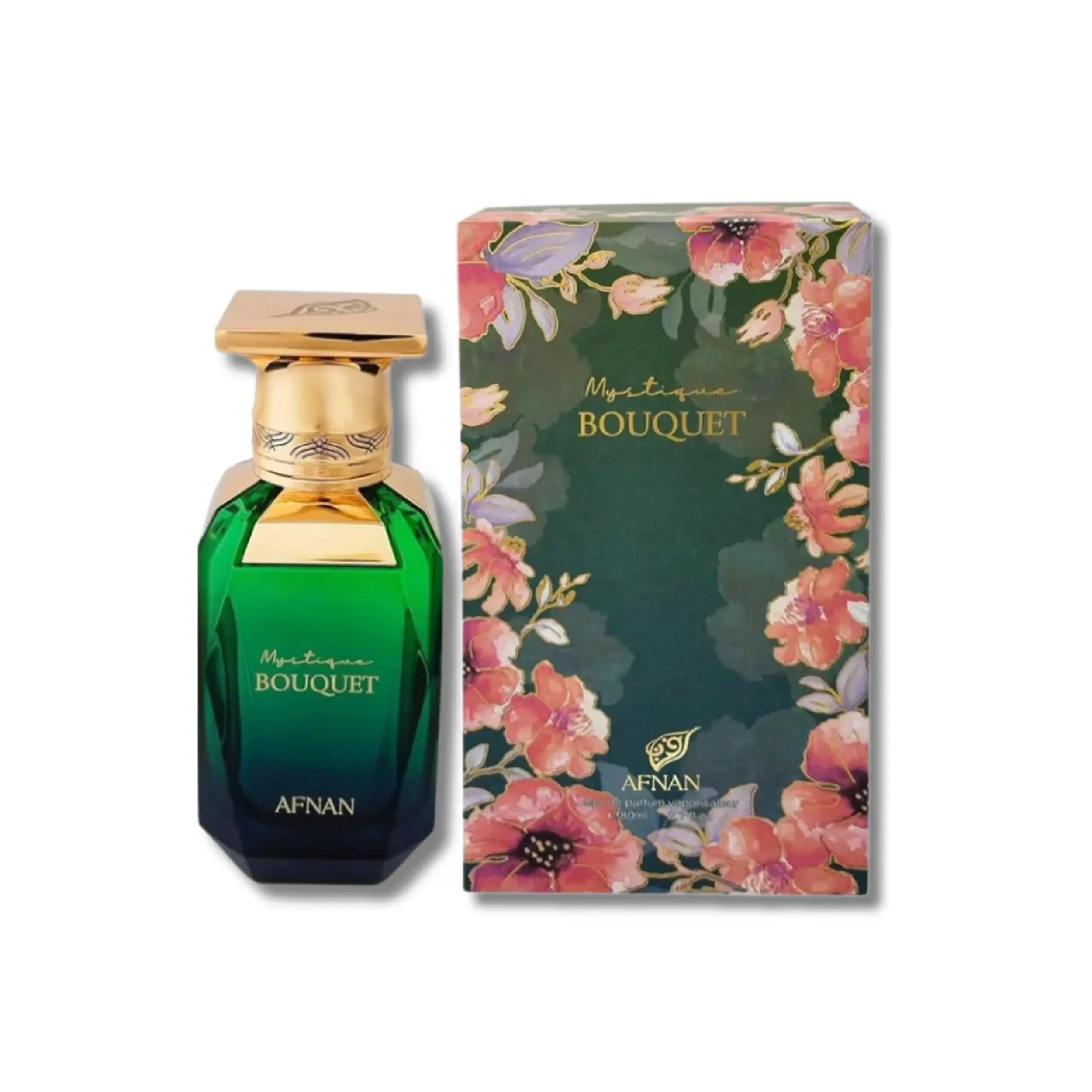Afnan Mystique Bouquet Eau de Parfum for Adults, Aromatic Floral Fruity Scent with White Peach & Mahonia Blend, 80ml/2.7 fl oz Single Item Fragrance (2 to 2.9 fl oz Range), Edp, Alluring Blend, Bottle, Elegant Perfume, Exquisite Fragrances, Floral Citrus,
