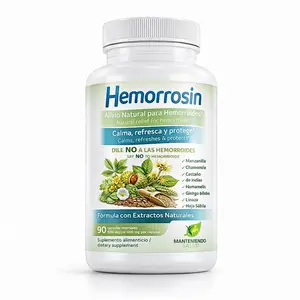 Hemorrosin 90 Capsules Natural Relief for Hemorrhoids with Diosmin Hesperidin Witch-Hazel & Horse Chestnut for Comfort Digestive Health Dietary Supplement