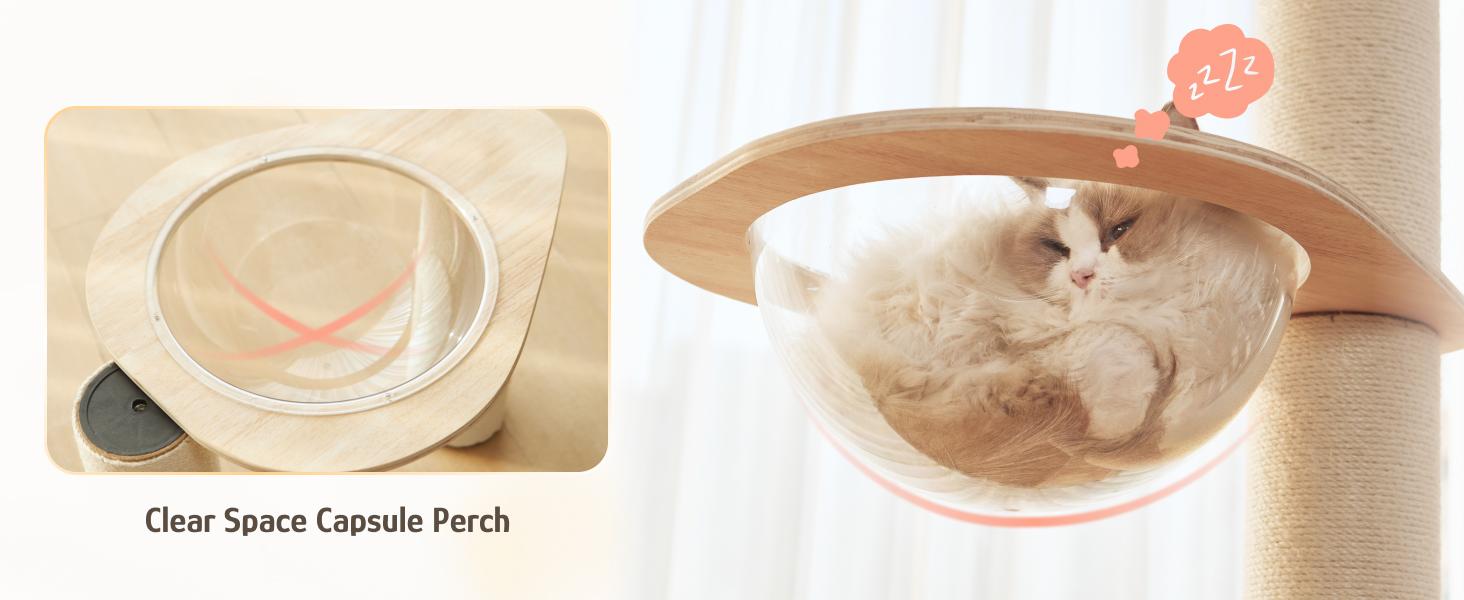 Adjustable Height Cat Tree Tower (102-118 inches ) 5-Tier Hemp Scratching Post Indoor/Outdoor Sturdy Cat Activity Center with Perches