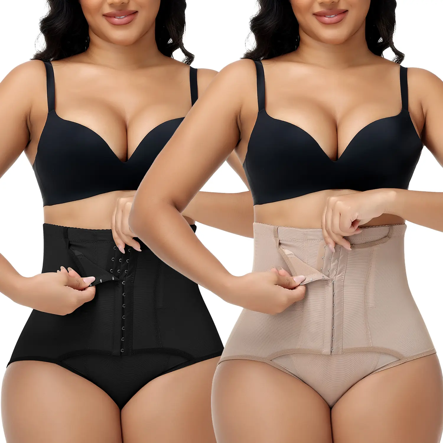 Women's High-Waist Tummy Control Shapewear Shorts - Light Smooth Fabric, Butt Lifter, Elastic Adjustable, Breathable Comfortable Underwear for Wedding, DC, Work, Fashion, Celebrity Use
