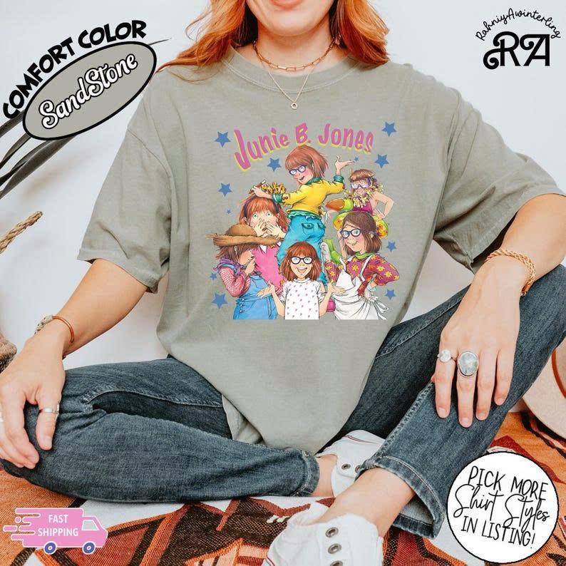 Comfort Colors Junie B Jones Shirt, Junie B Jones Education Shirt, Teacher T-shirt, Gift For Teacher, Teacher Shirt, Back To School Shirt