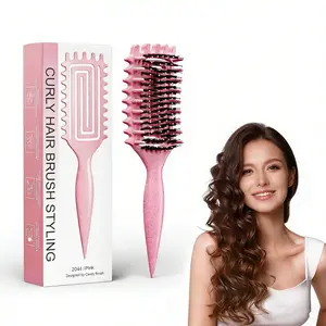 [TikTokshopBlackFriday] Curl Brush Curl Styling Brush for Women, Men, Wet and Dry Hair, curl defining brush,curl talk,wavy hair products,brush,miche hair products,brush detangling brush,hairbrush for women,curling brush,girl accessory Comb,light weight