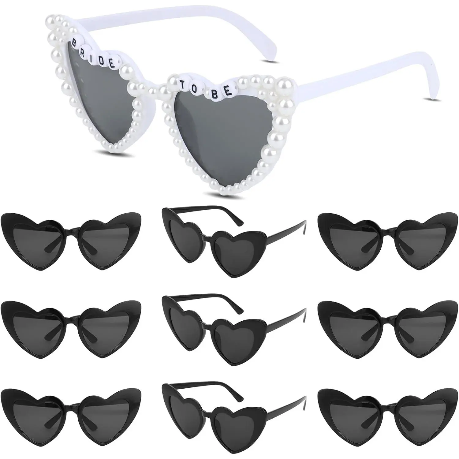 10 count Bride to Be Sunglasses Bachelorette Sunglasses Bulk for Bride Bridesmaids Bachelorette Party Gifts