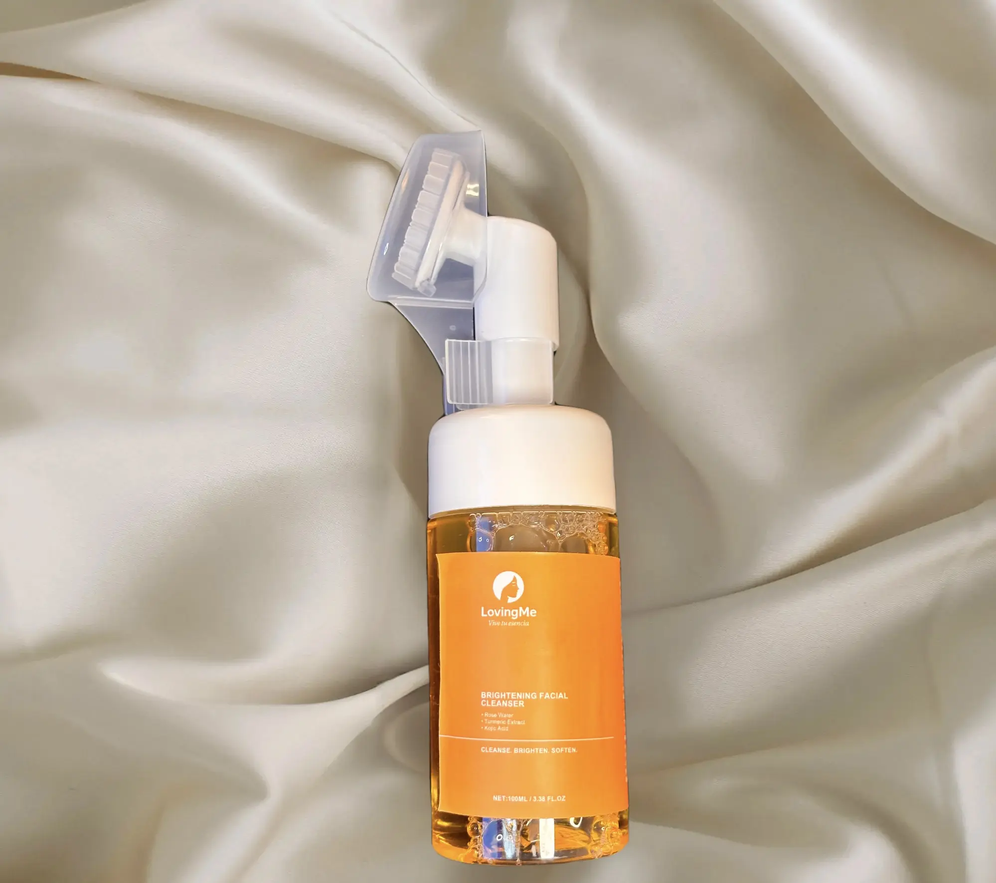Lovingme Turmeric Facial Cleansing Mousse with Kojic Acid for Gentle Skin Care - Natural Ingredients for All Skin Types, Deep Cleansing & Nourishing, Mother's Day Gift