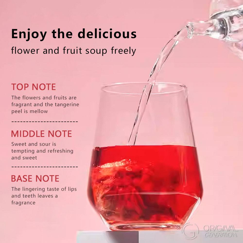 Kidney Tea 2.0 Version Roselle /Hibiscus Tangerine Tea 100g (10g×10pcs) Caffeine Free With Adzuki Bean Pear Dried Tangerine Peel Sugarcane Mulberry Roselle Hawthorn Rose Apple Stevia