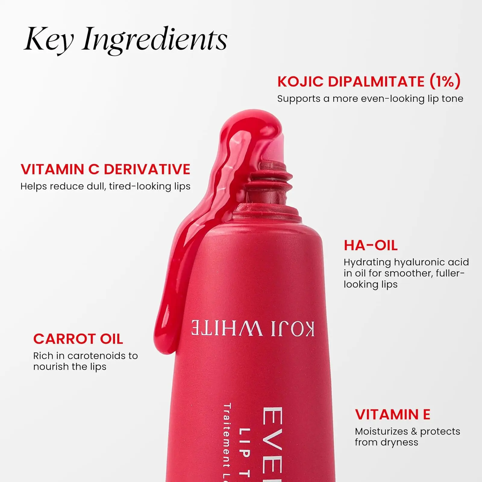 lip balm with kojic acid and vitamin c Lip Discoloration Treatment for Dark Lips | Smokers, Moisturizer & Hydrating Lip Balm with 1% Kojic Acid, Hyaluronic Acid, Vitamin C, Carrot Oil - Beeswax-Free, Vegan Chapstick, 0.23 Fl Oz