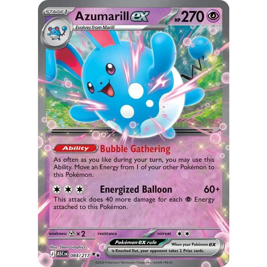 Azumarill ex (084/217) [Mega Evolution: Ascended Heroes] - TikTok Shop