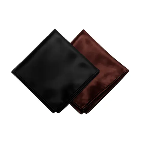 Overnight Blowout Basic Unisex Satin Scarf Duo - 2 Casual Fashionable Matching Scarves, Fashion Shawl Wraps, Soft Texture, Luxe on Skin, Hair-Protecting Glossy Daily Accessory, Casual Fashionable Scarf