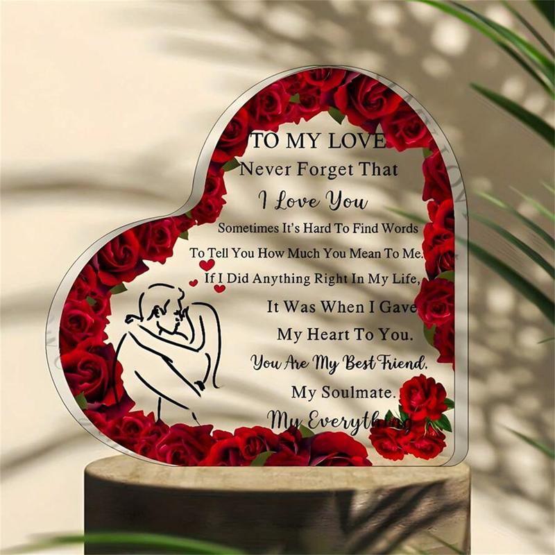 MUNBYN  Valentines Day Gifts -“I Love You” Acrylic Puzzle Message，Romantic Present for Him or Her, Perfect for Anniversary, Birthday, Wedding, Husband or Wife