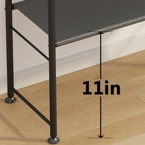 SUOERNUO Adjustable Shoe Rack - 2-5 Tier Steel Organizer! Holds 8-20 pairs of shoes, boots, or sneakers. Non-slip, tool-free assembly, space-saving for small spaces. Durable & easy to clean—perfect for homes, dorms, or offices