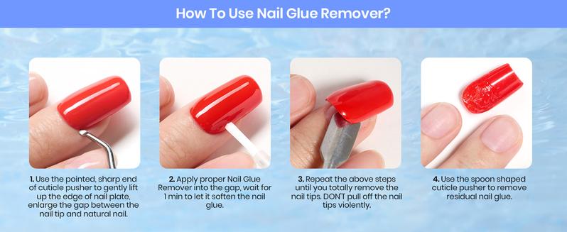 Beetles Fast Drying Nail Glue Remover, Glue for False Nails, Press on Nails Glue Remover Manicure Cosmetic Clean Flawless Fall Nail Halloween Nail Black Friday Winter Nail Christmas Gift