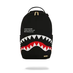 Sprayground Shark Central Knit Black BackPack