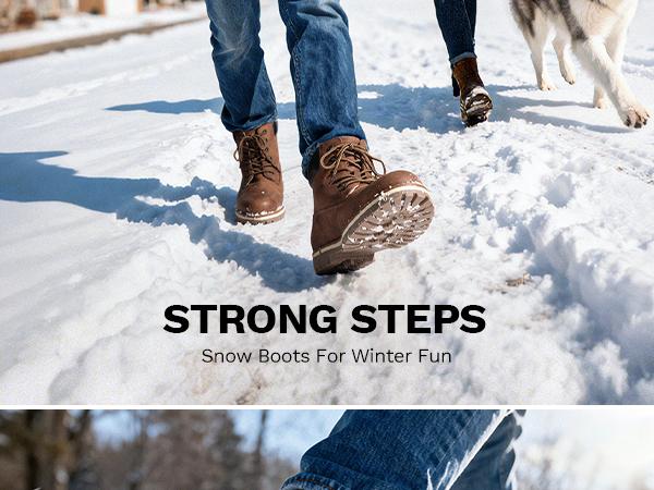 Bruno Marc Men's Water-Repellent Combat Snow Winter Fur Boots for Fall Black Leather Soft Padded Closed Toe Bota Footwear Walking Shoes SpringStatements