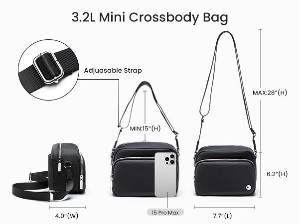 MEXS Small Crossbody Bag for Women, Mini Travel Casual Cross Body Purse, Waterproof/Extendable Shoulder Handbags Wallet 3.2L MEXS Small Crossbody Bag for Women, Mini Travel Casual Cross Body Purse, Waterproof/Extendable Shoulder Handbags Wallet 3.2L