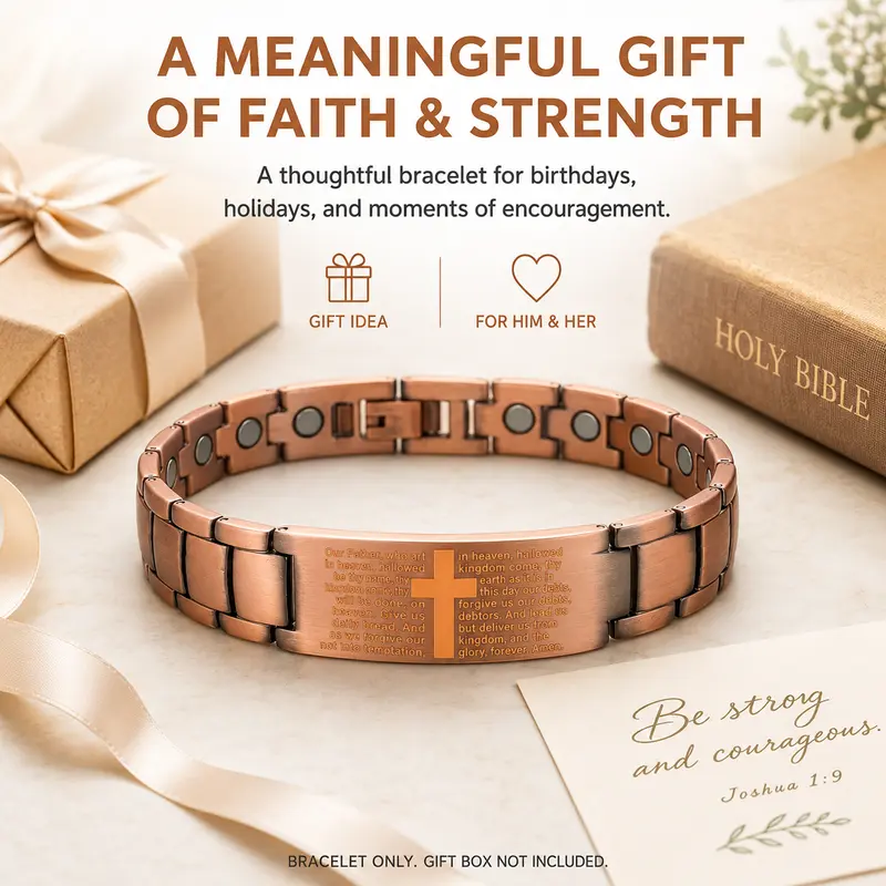 YLNWH Copper Magnetic Therapy Bracelet for Men & Women, 3X Ultra Strength Magnetic Bracelets, Copper with 3500 Gauss Neodymium Magnets, Eliminate Static Electricity, Magnetic Field Therapy Jewelry YLNWH Copper Magnetic Therapy Bracelet for Men & Women, 3X Ultra Strength Magnetic Bracelets, Copper with 3500 Gauss Neodymium Magnets, Eliminate Static Electricity, Magnetic Field Therapy Jewelry