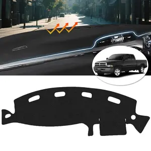 Canvcle Dash Cover for Dodge Ram 1500 2500 3500 1998-2001 Dashboard Cover Mat Non-Slip Pad Carpet Sunshield UV Rays Protector